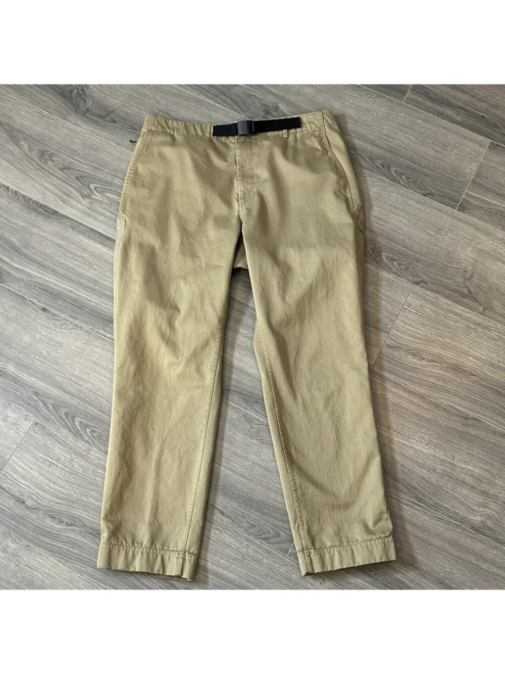 Goldwin Pants Mens L Brown Nimble Tech Chino Adjustable Belt Japan GL70155